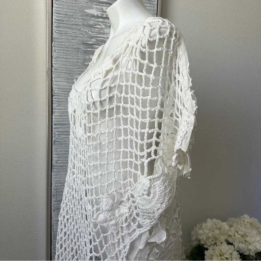 Free People Crochet Away Kaftan Size XS/S